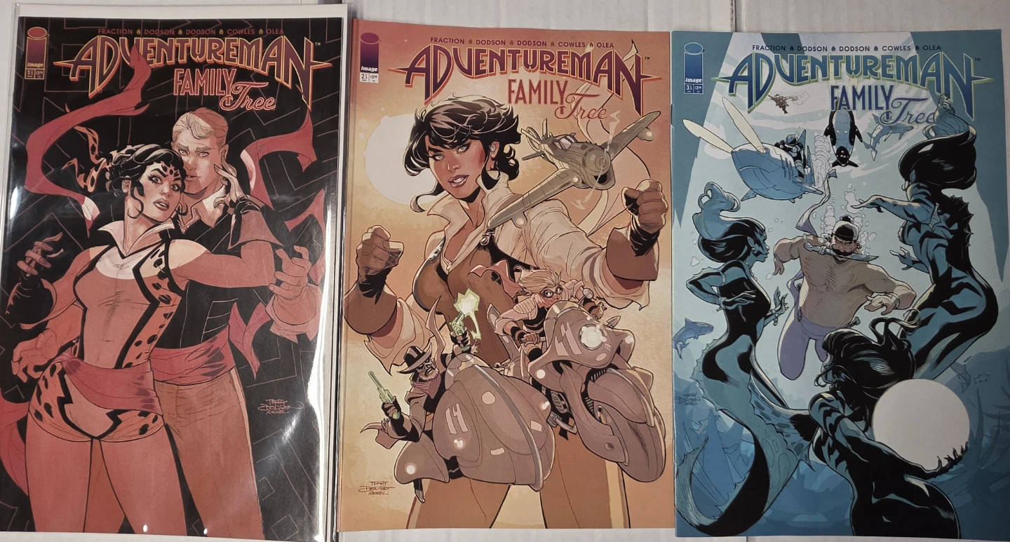 Adventureman Family Tree Comic Books Lot (Issues 1, 2, 3)