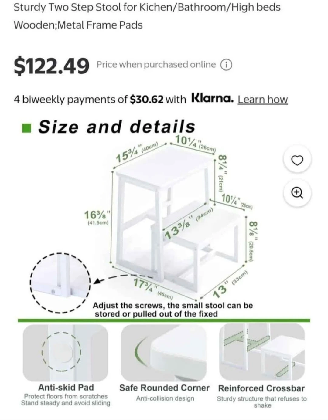 Step Stool for Adults ; Kids Holds up to Lb n Heavy Duty ... - photo 5