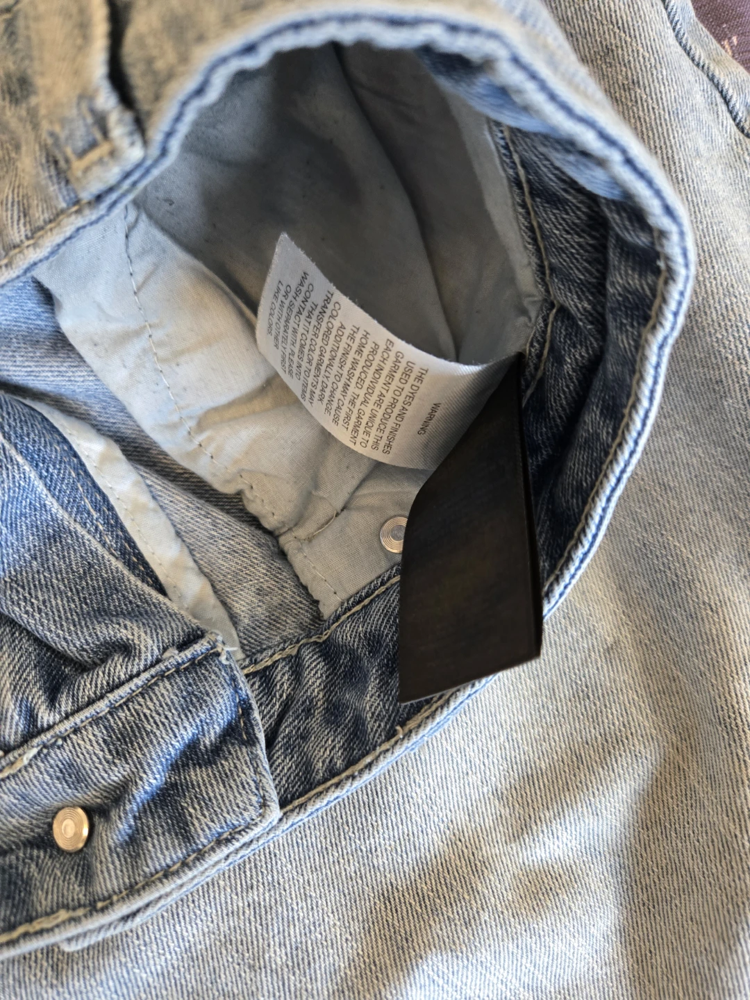 NINTH HALL Light Wash Embroidered Jeans Size 34 - photo 2