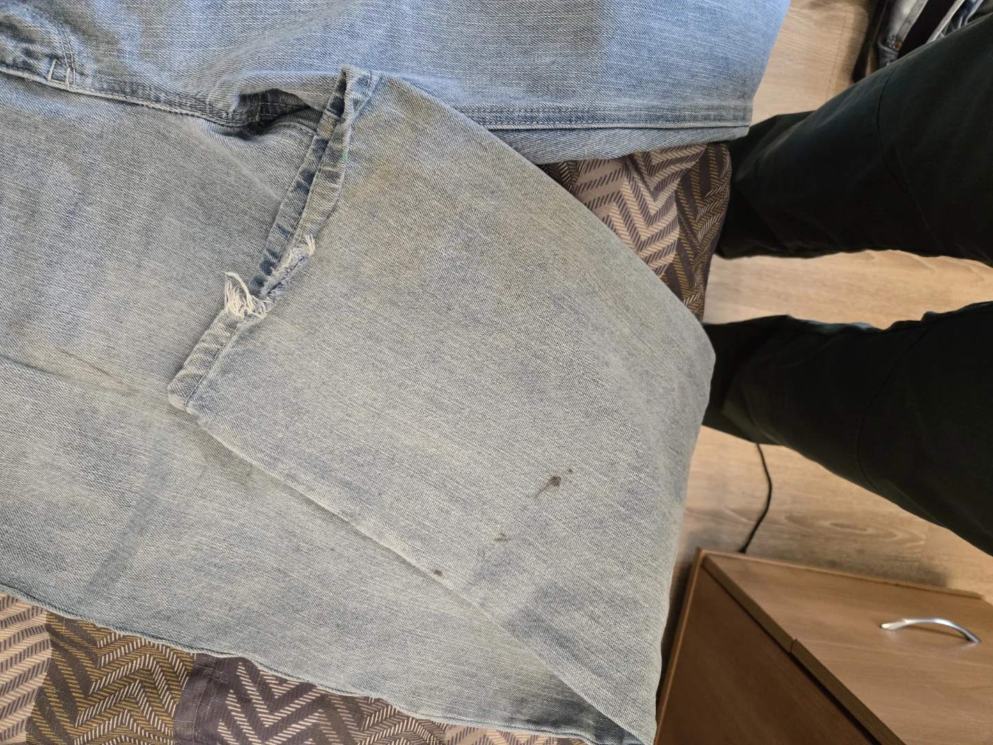 NINTH HALL Light Wash Embroidered Jeans Size 34 - photo 5