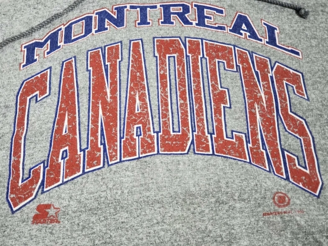 Vintage 1992 Montreal Canadiens starter hoodie mens Large