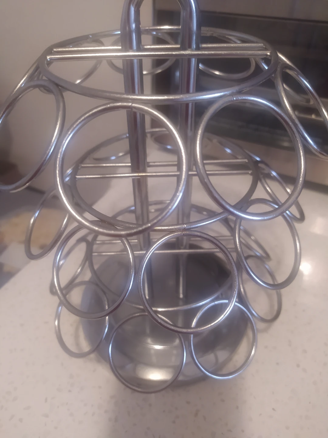 Silver Swirl Coffee Pod Holder
