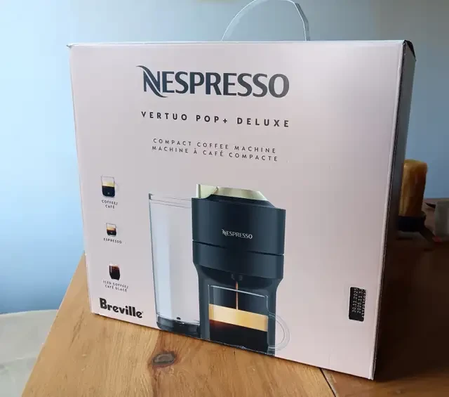 Nespresso Vertuo Pop+ Deluxe Compact Coffee Machine