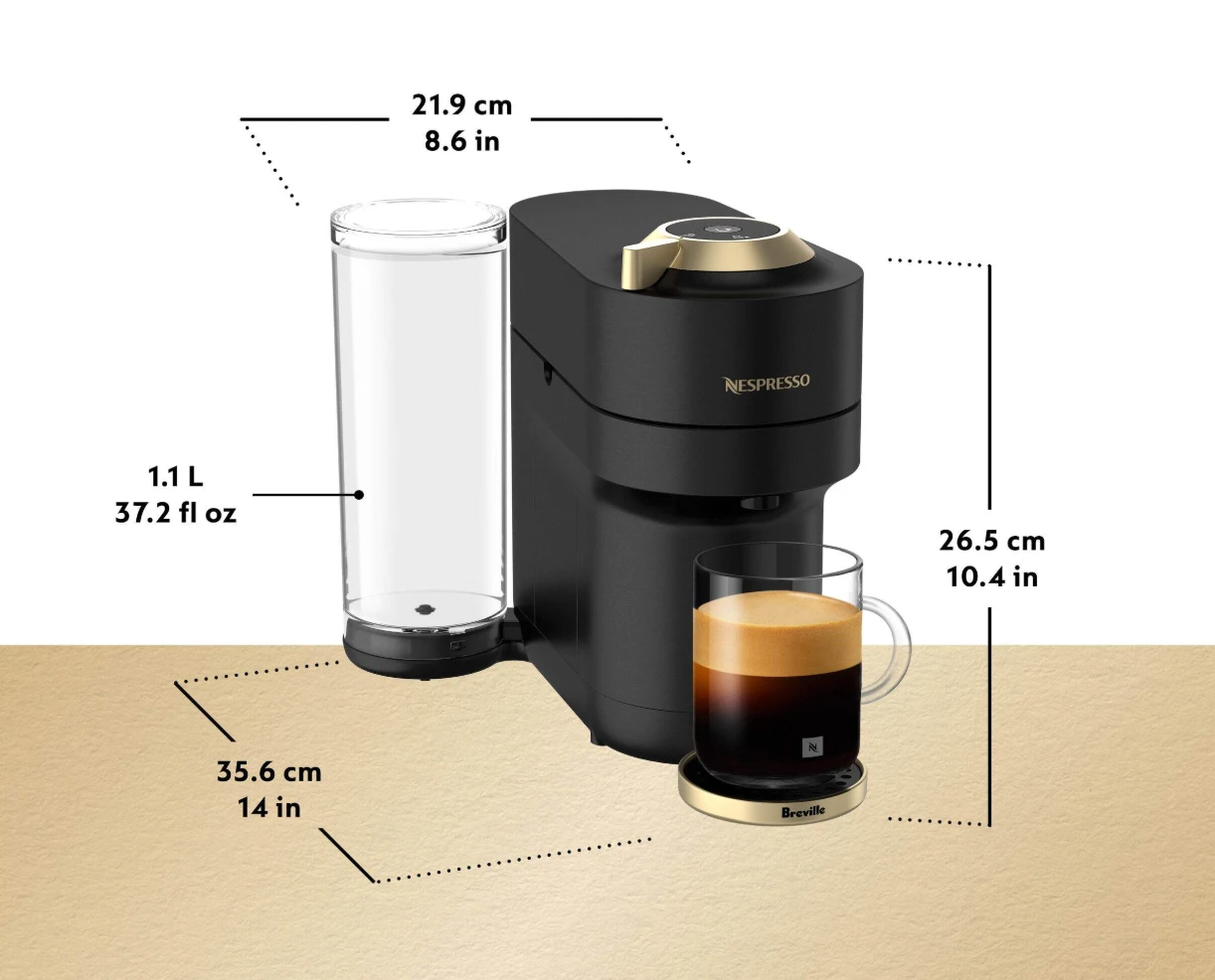 Nespresso Vertuo Pop+ Deluxe Compact Coffee Machine - photo 2
