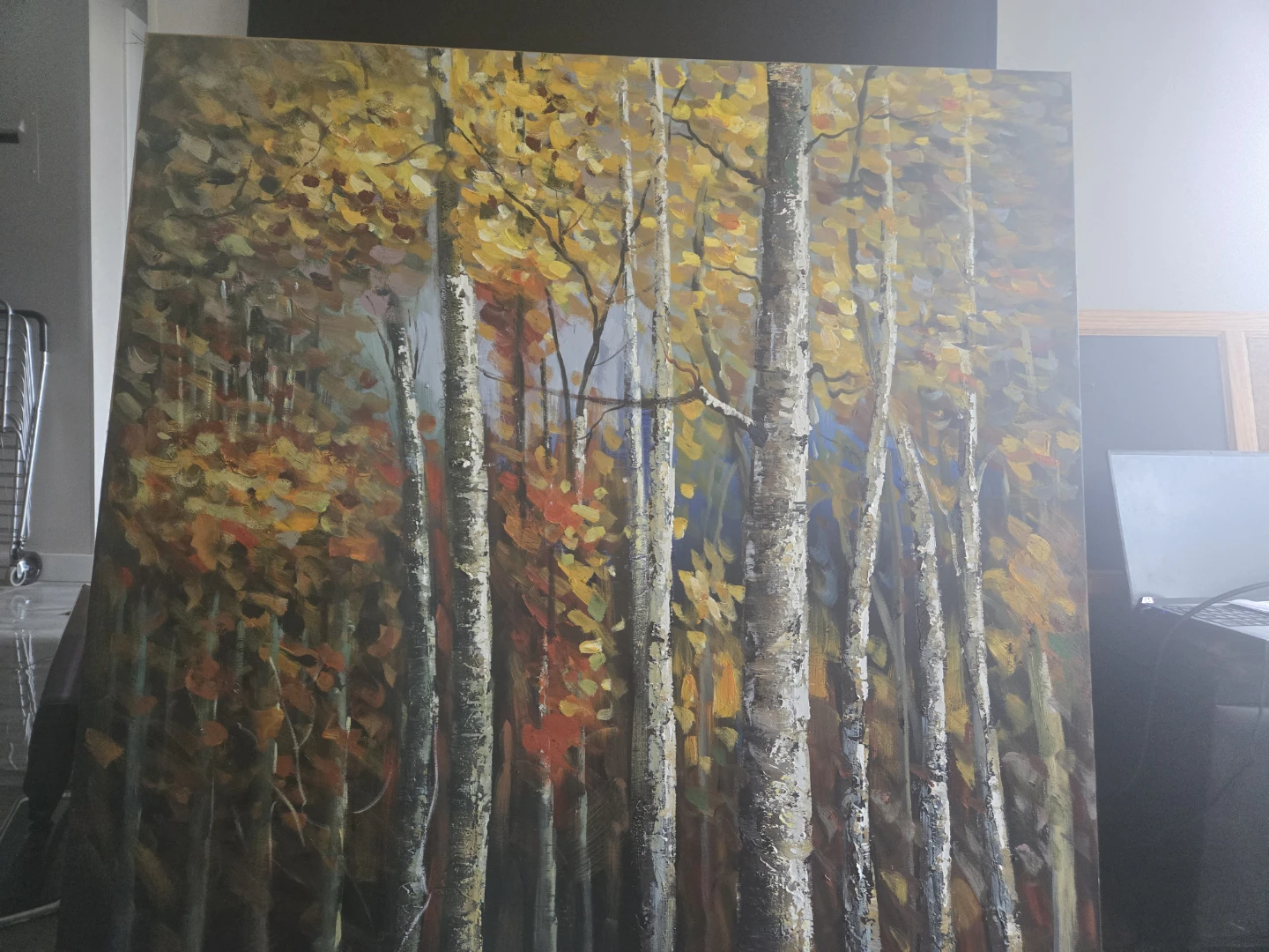 Autumn Forest Landscape Oil Painting - photo 2