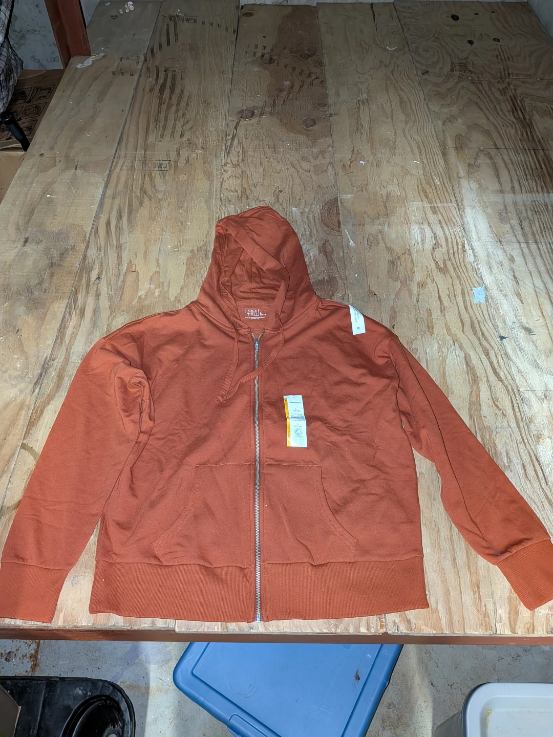 Time & Tru Zip-Up Hoodie  Woman Size L 12-14 🌱