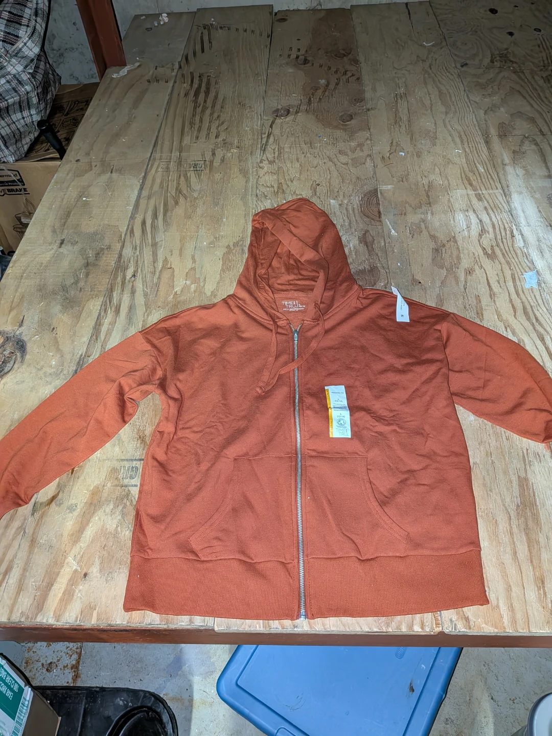 Time & Tru Zip-Up Hoodie  Woman Size L 12-14 🌱 - photo 2