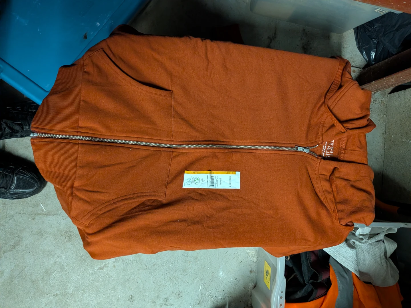 Time & Tru Zip-Up Hoodie  Woman Size L 12-14 🌱 - photo 3