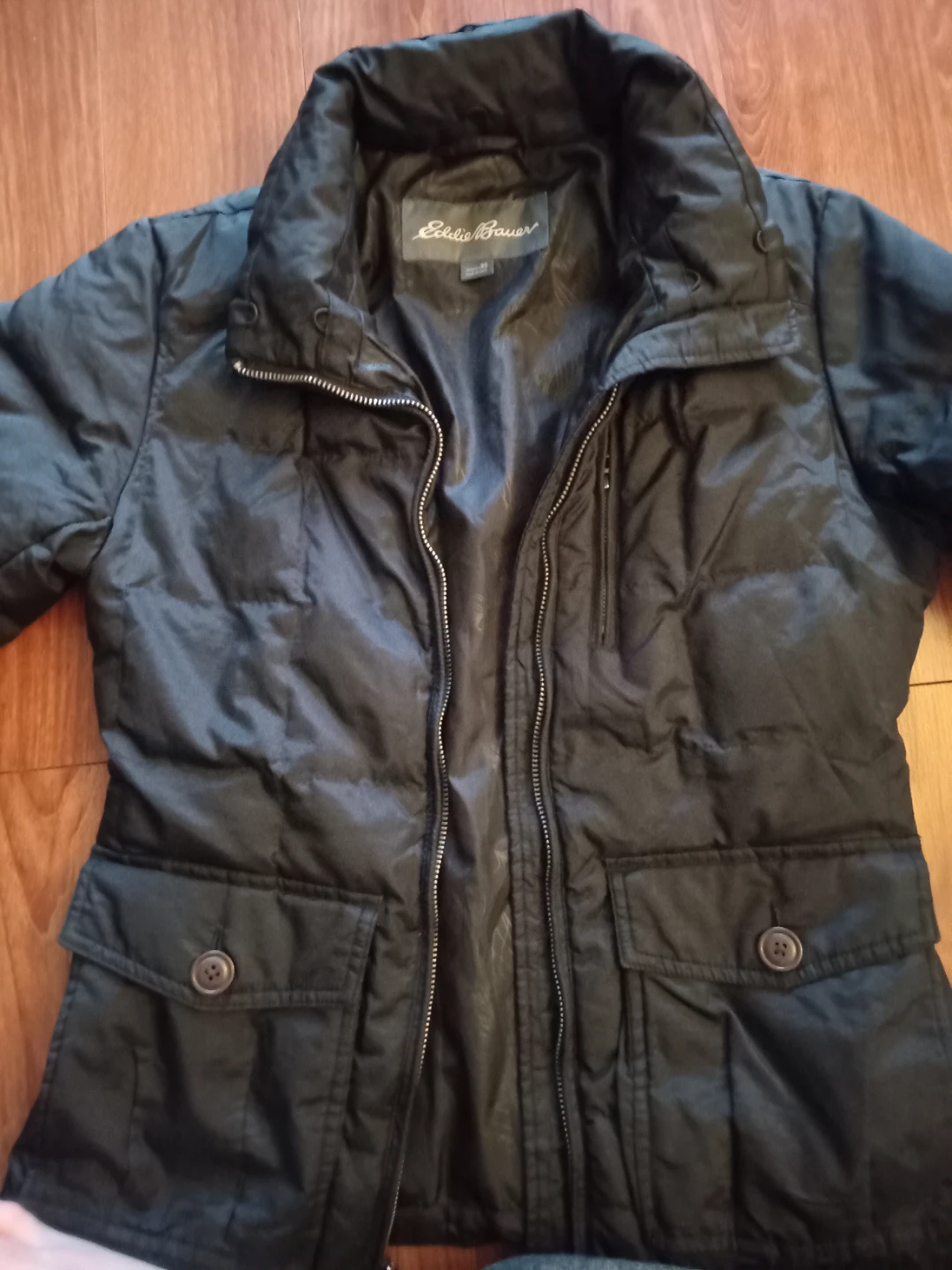 Eddie Bauer Puffer Coat - Black