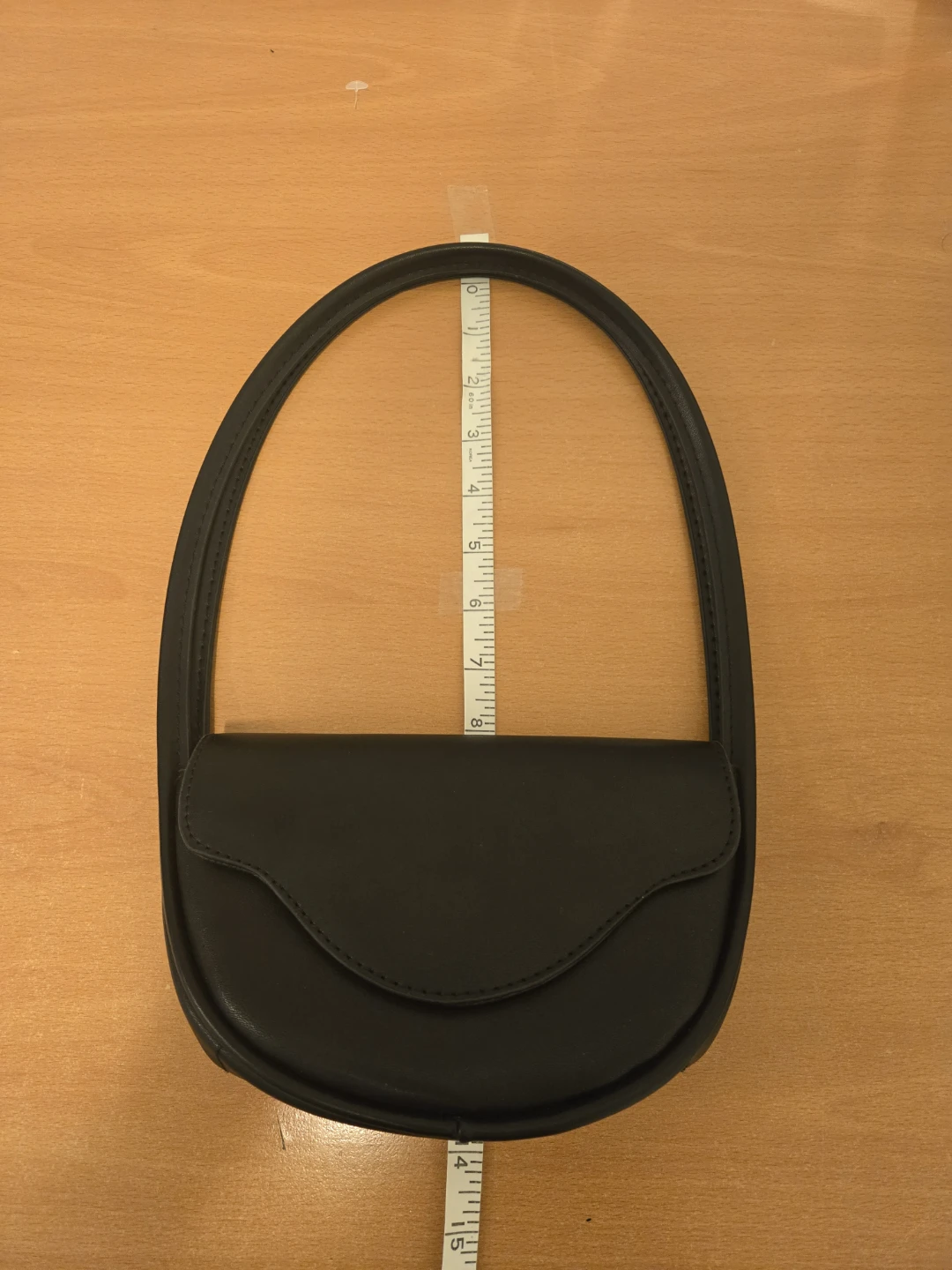 Black Faux Leather Shoulder Bag - photo 2