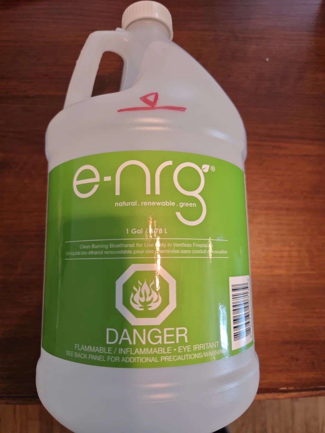 e-nrg Clean Burning Bioethanol Fuel - 1 Gallon