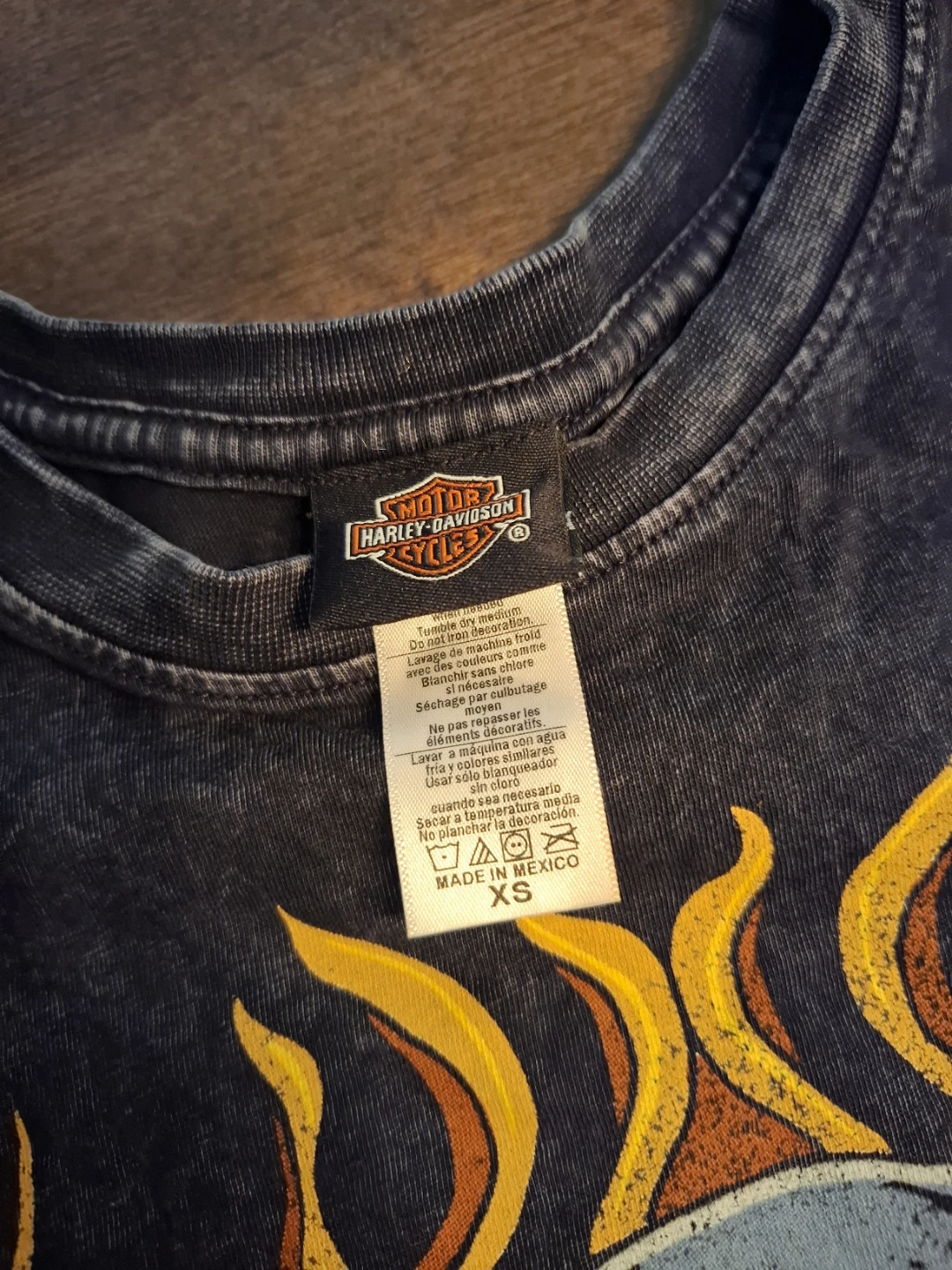 Harley-Davidson Skull Flames T-Shirt XS - photo 3