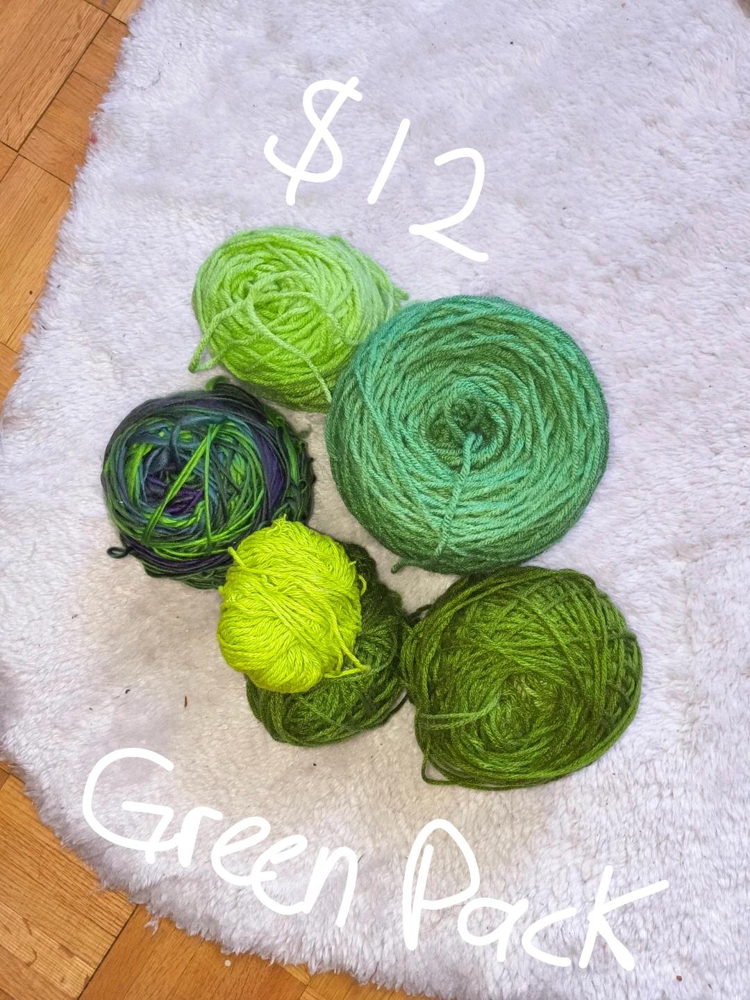 💚 Green Variety Yarn Pack