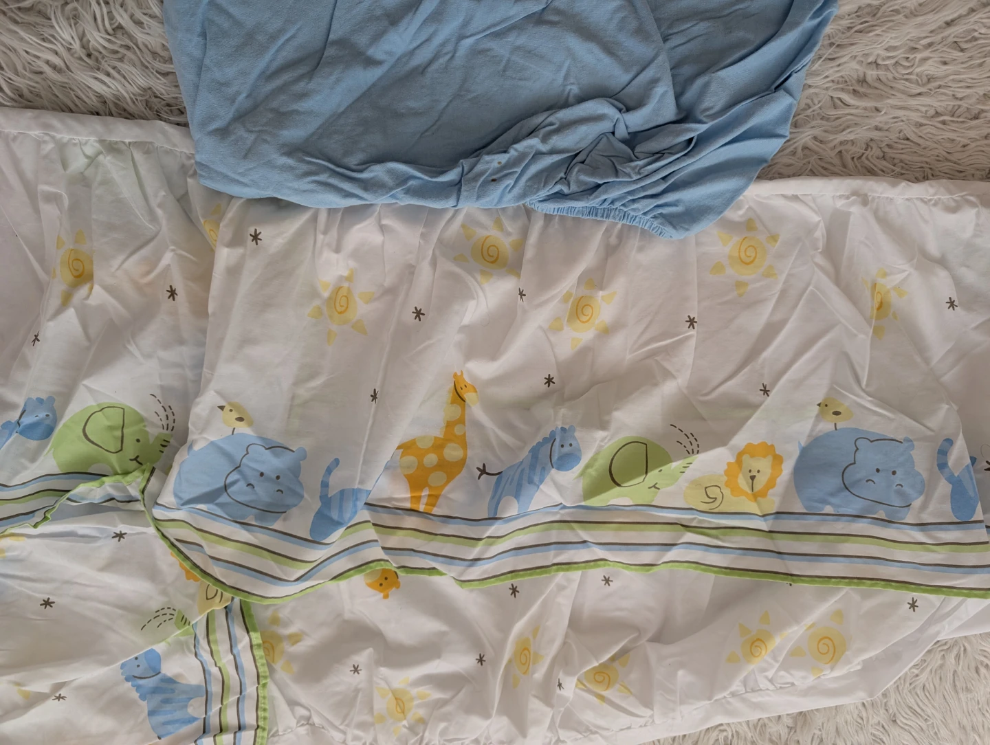Baby Crib Bedding Fitted Sheet with skirt