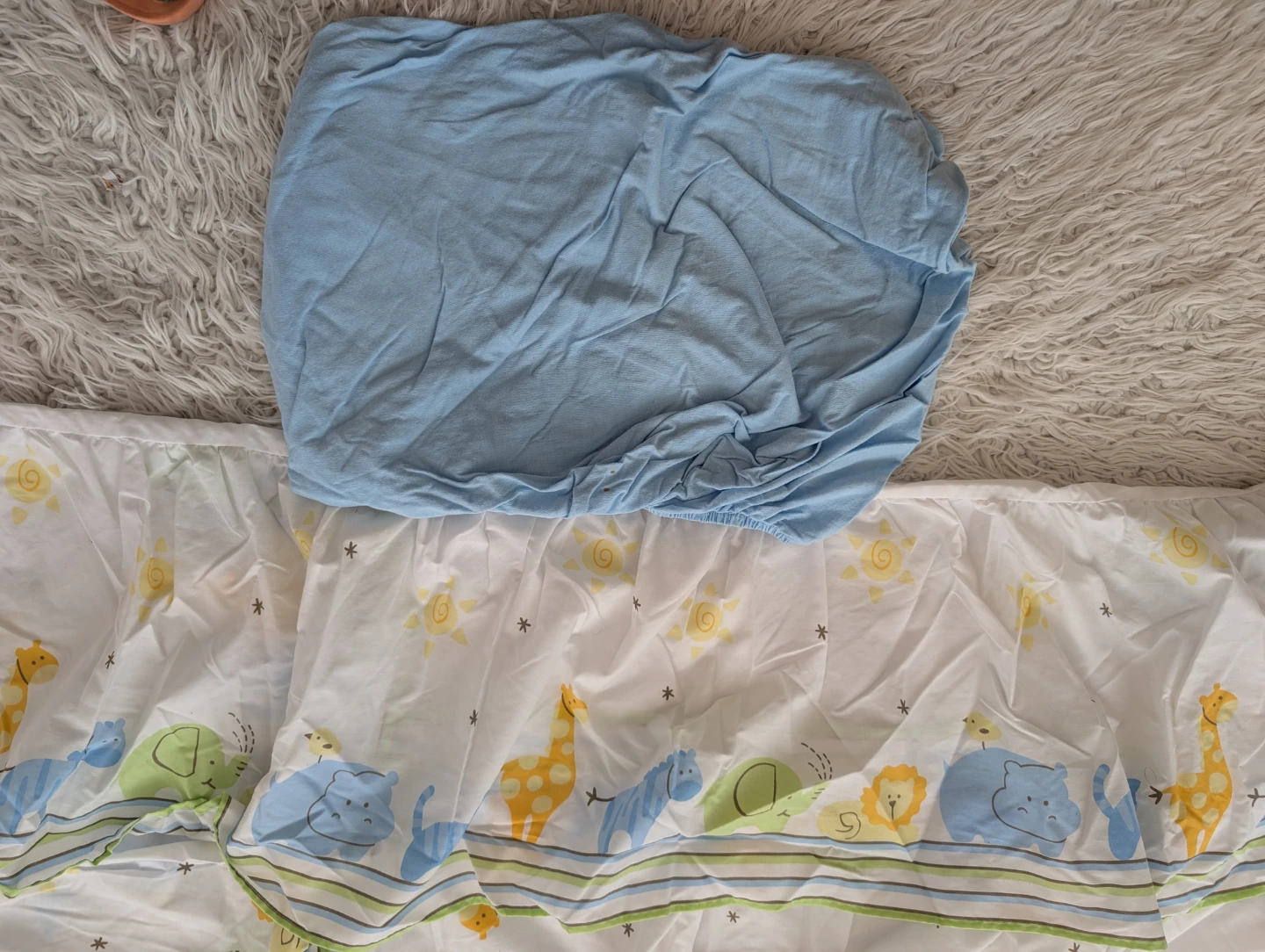 Baby Crib Bedding Fitted Sheet with skirt - photo 2