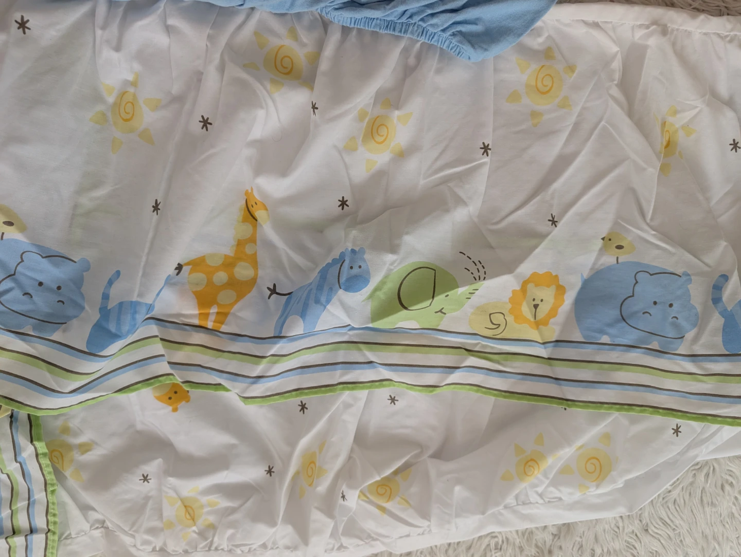 Baby Crib Bedding Fitted Sheet with skirt - photo 3