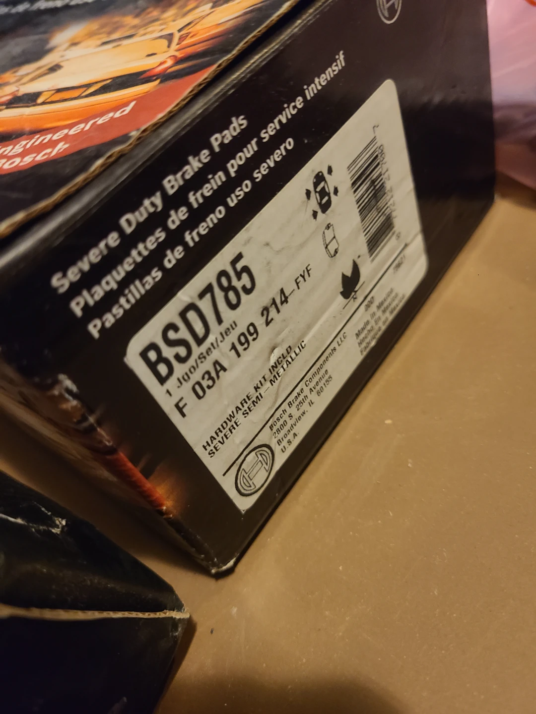 GMC/ CHEV/ ESCALADE Brake pads Bosch BSD785 Severe Duty - photo 3