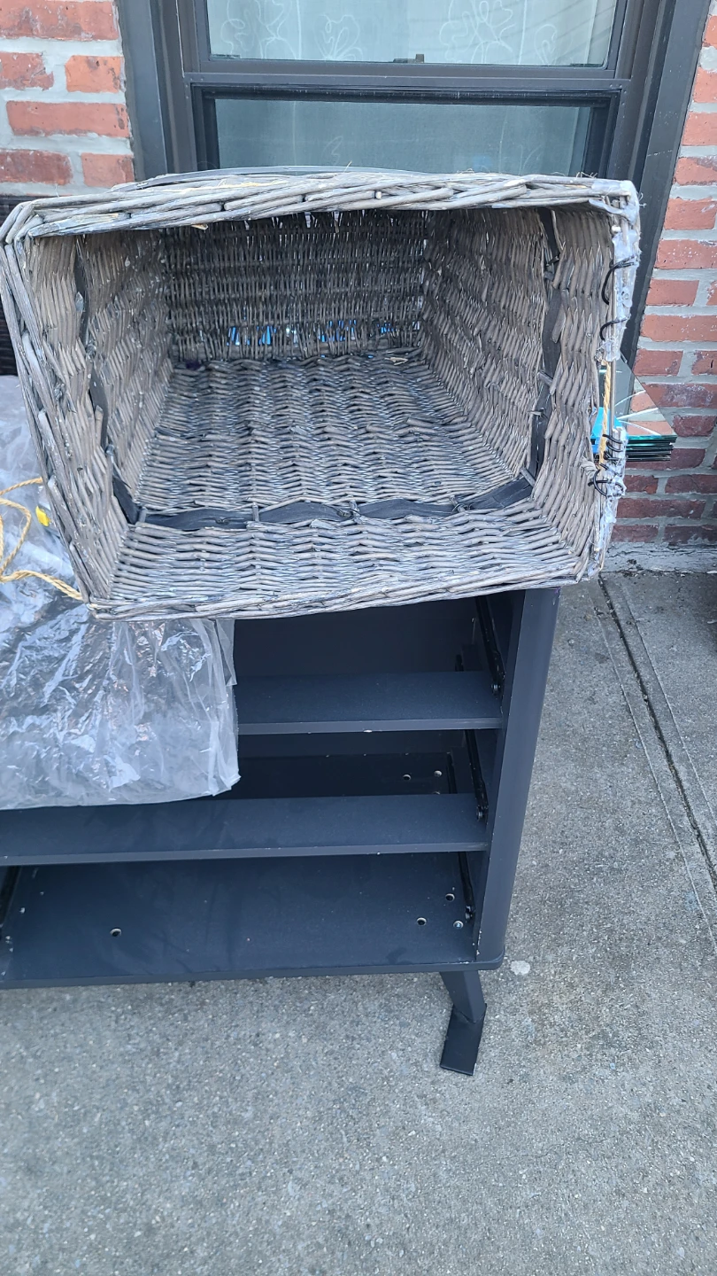 Wicker Storage Basket with Rope Handles - photo 3