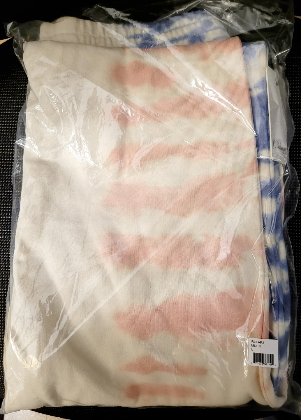 New️ PJ Salvage Fade Away Tie Dye Cotton Blend Top & Jogger Set - photo 2