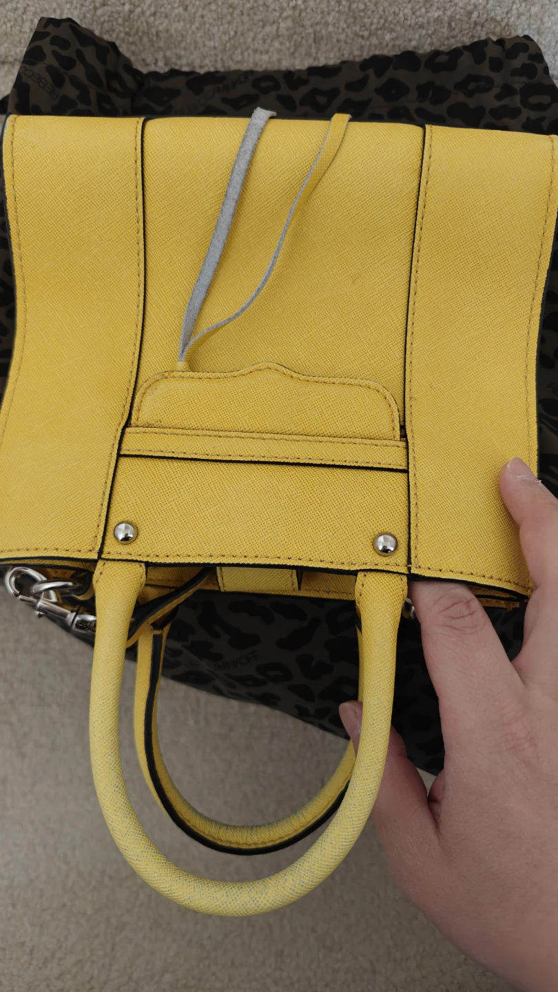 Rebecca Minkoff Yellow Saffiano Leather Mini Satchel Bag - photo 2