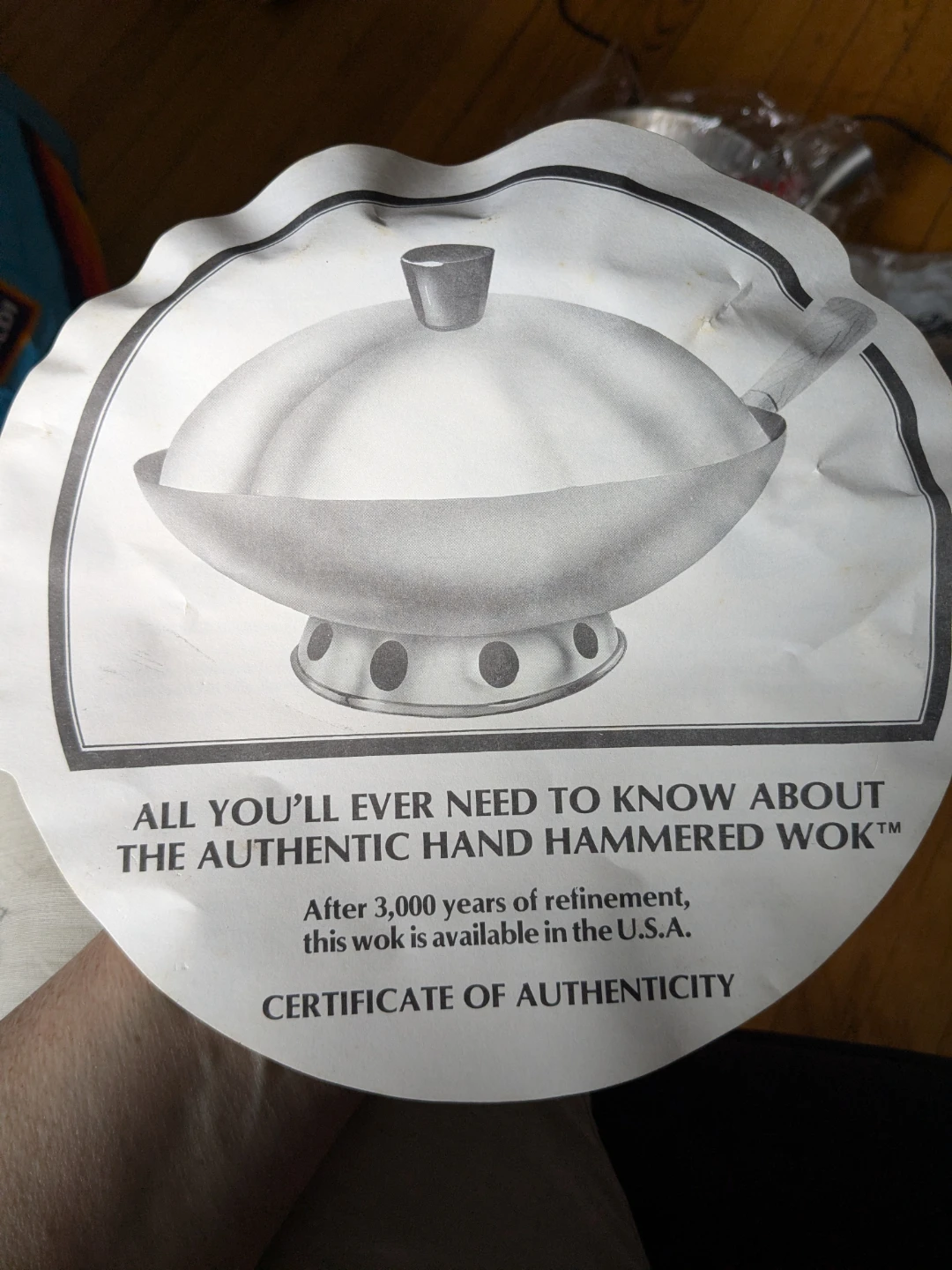 Vintage 1989 China Connection Hand Hammered Wok Set w/Utensils - photo 3