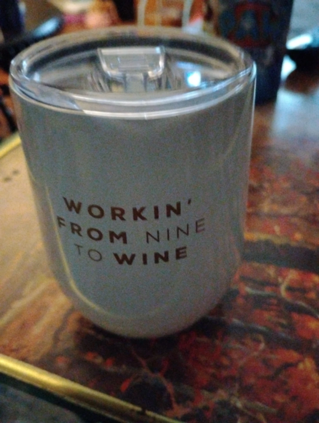 Workin' From Nine to Wine Tumbler