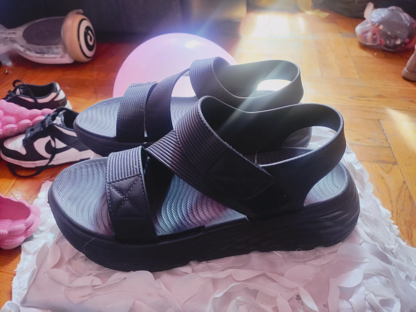 Black Platform Sandals - photo 3