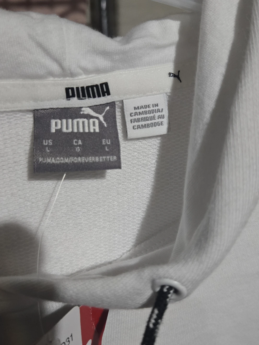 Puma White Hoodie L - photo 3