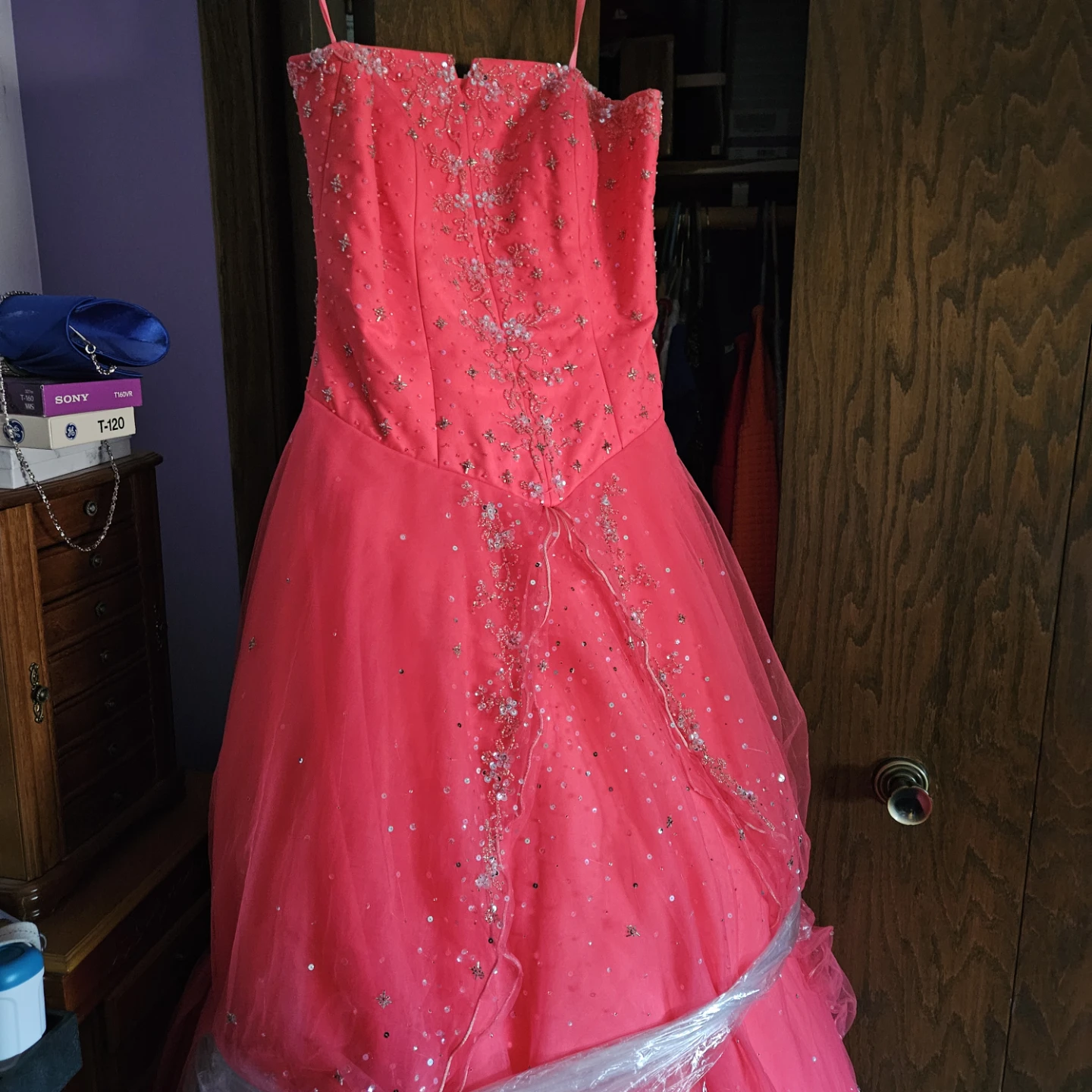 Formal Gown coral color size 18 - photo 4