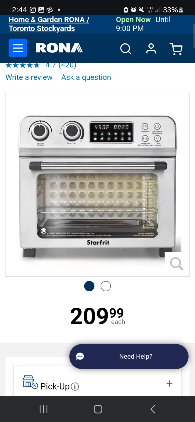 Starfrit Air Fryer Oven - photo 4
