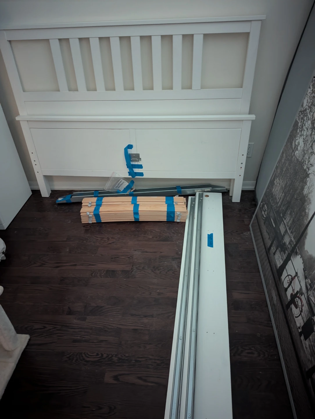 IKEA HEMNES Bed Frame – White - Queen (FREE mattress) - photo 2