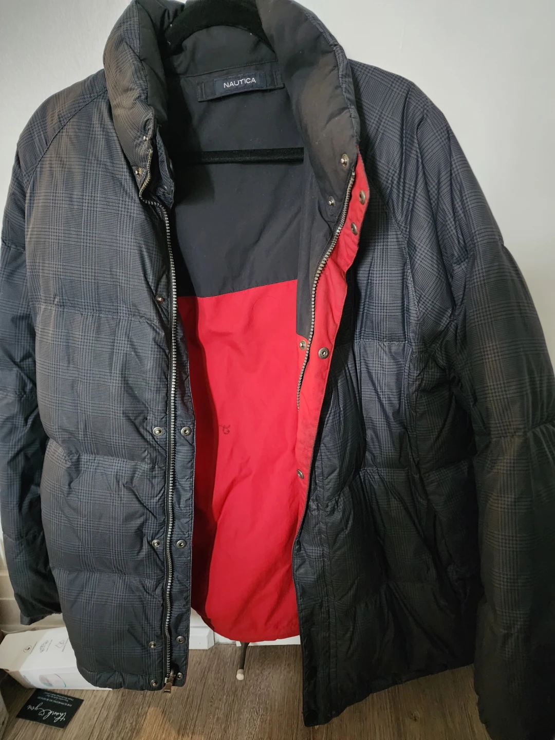Nautica Puffer Jacket - Red and Black - photo 3