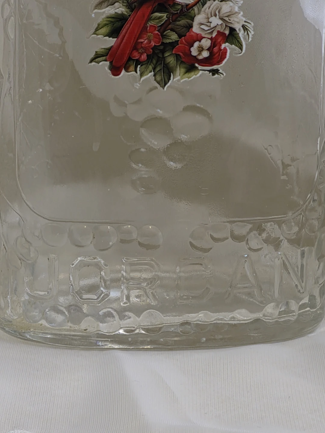 Vintage Jordan 10" Clear Glass Wine Bottle... - photo 4