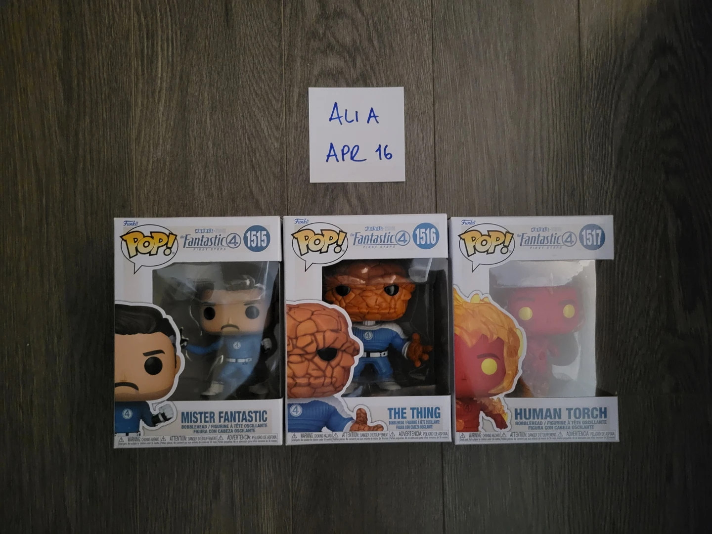 Funko Pop! Fantastic4 - Mr Fantastic, The Thing, Human Torch