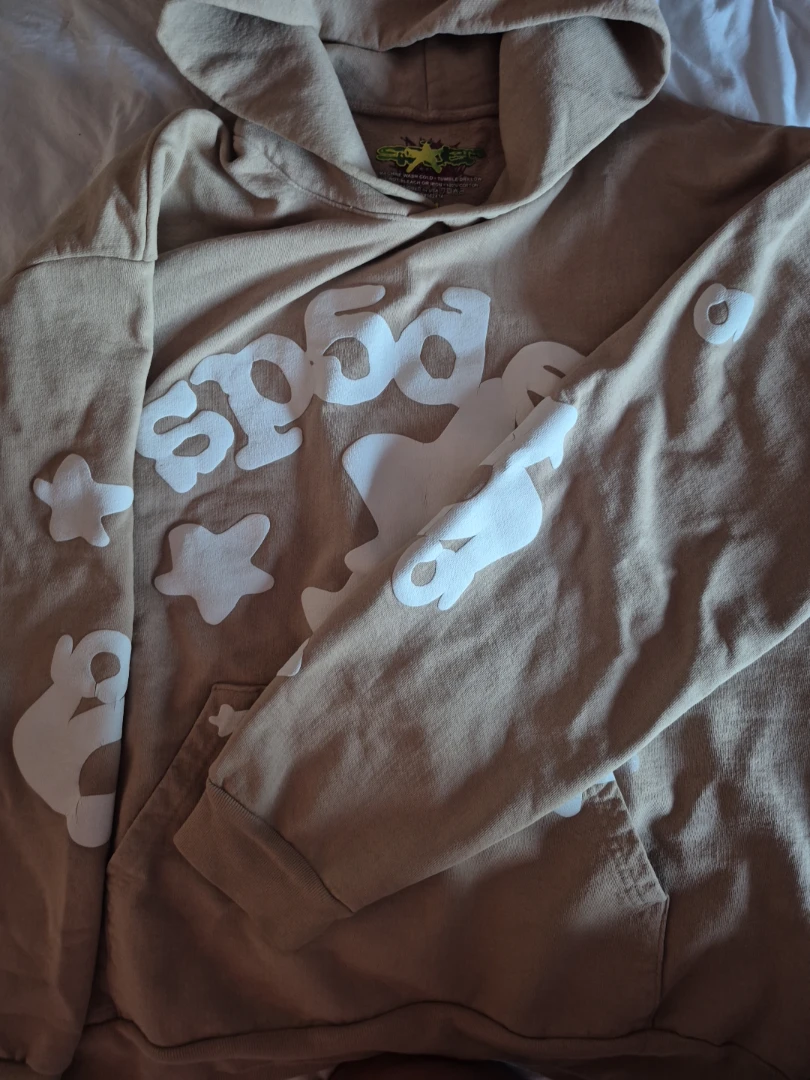 Sand beluga Sp5der hoodie (Authentic) - photo 3