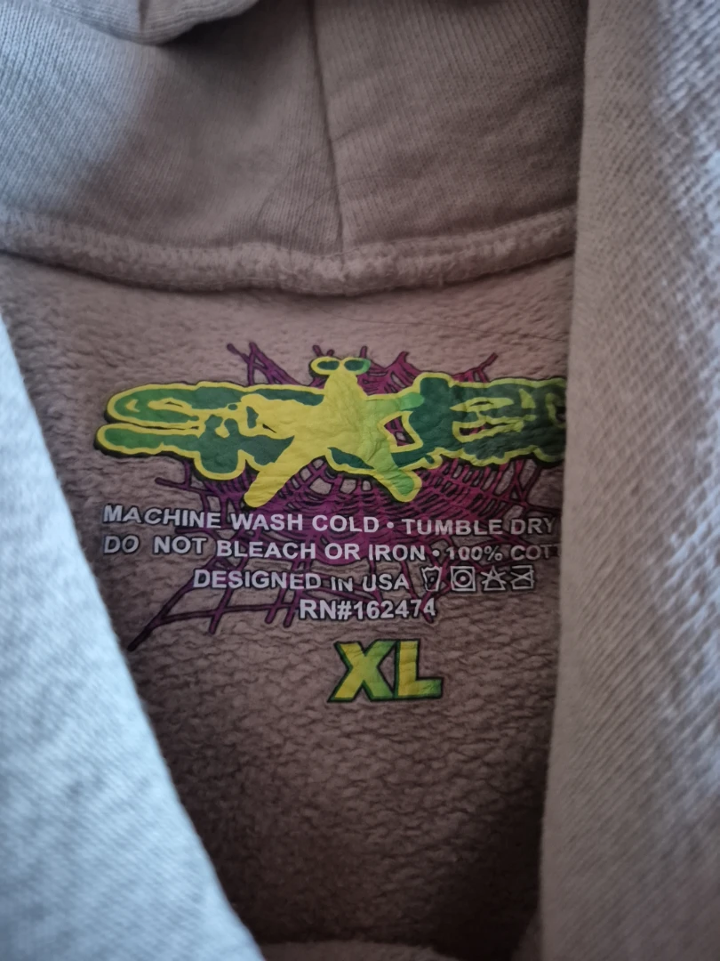 Sand beluga Sp5der hoodie (Authentic) - photo 4