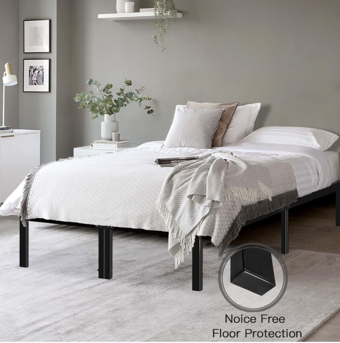 Queen bed frame with high density mattress - photo 2