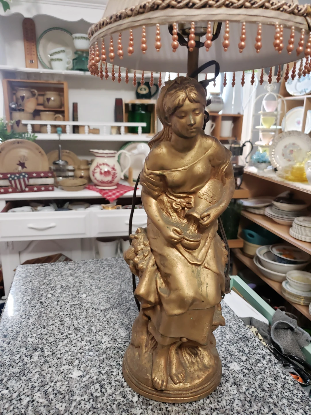 French provincial Lamp with Shade