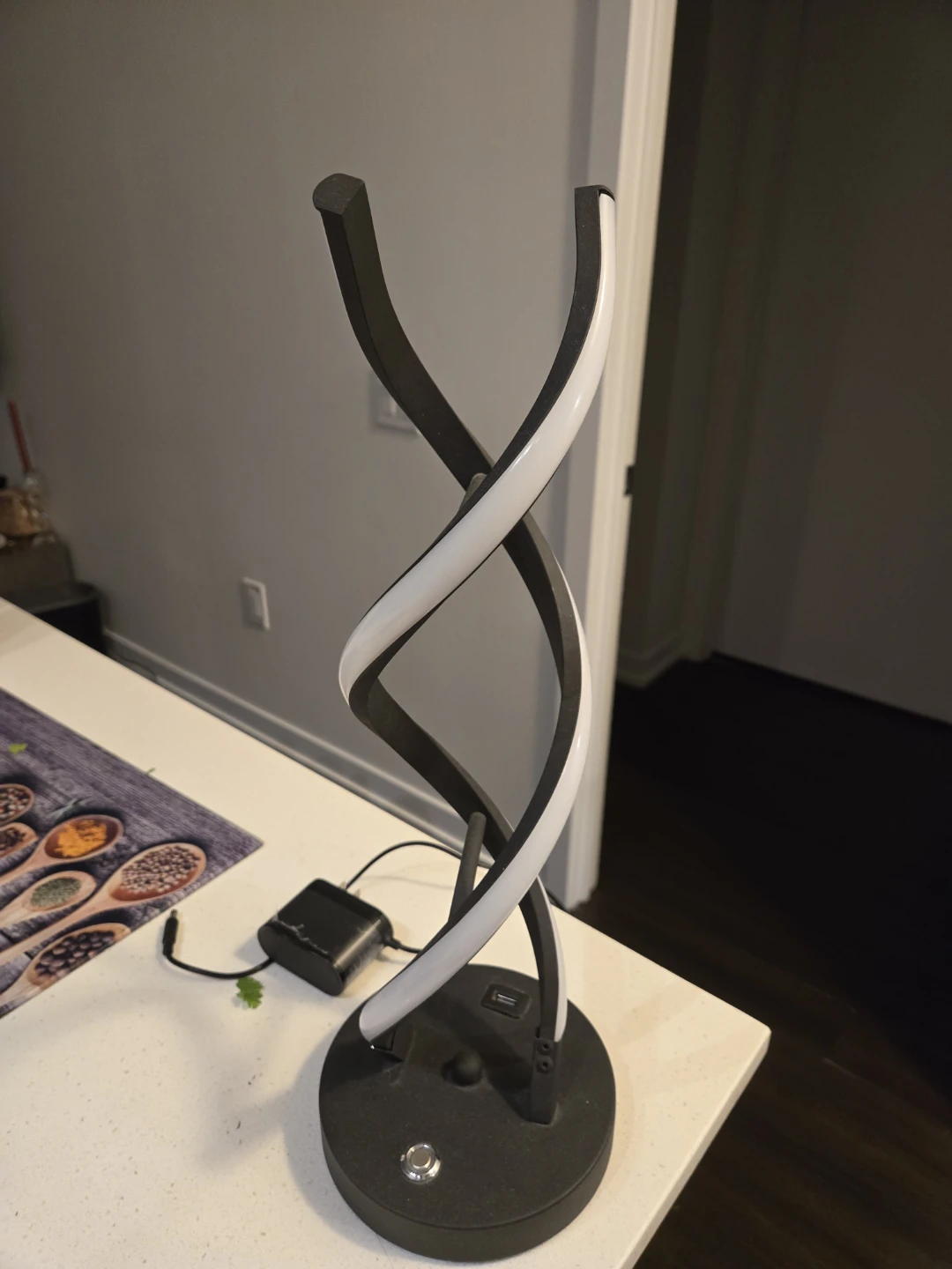 Modern LED Spiral Desk Lamp