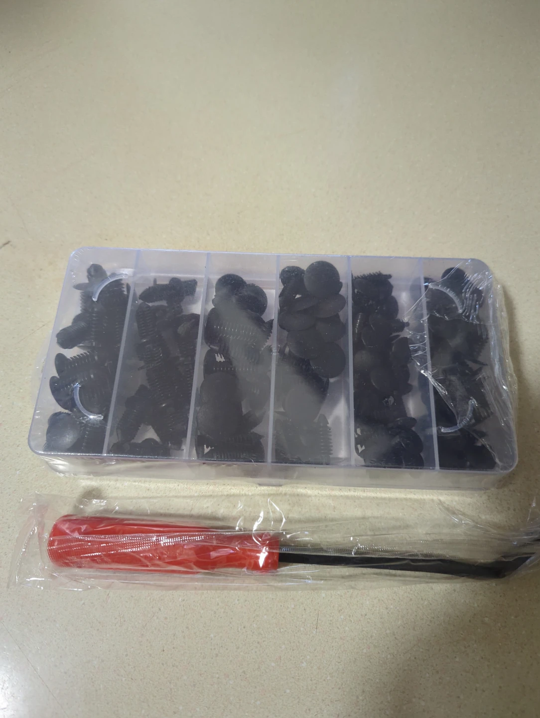 Car Trim Removal Tool and Fastener Assortment Set - photo 2