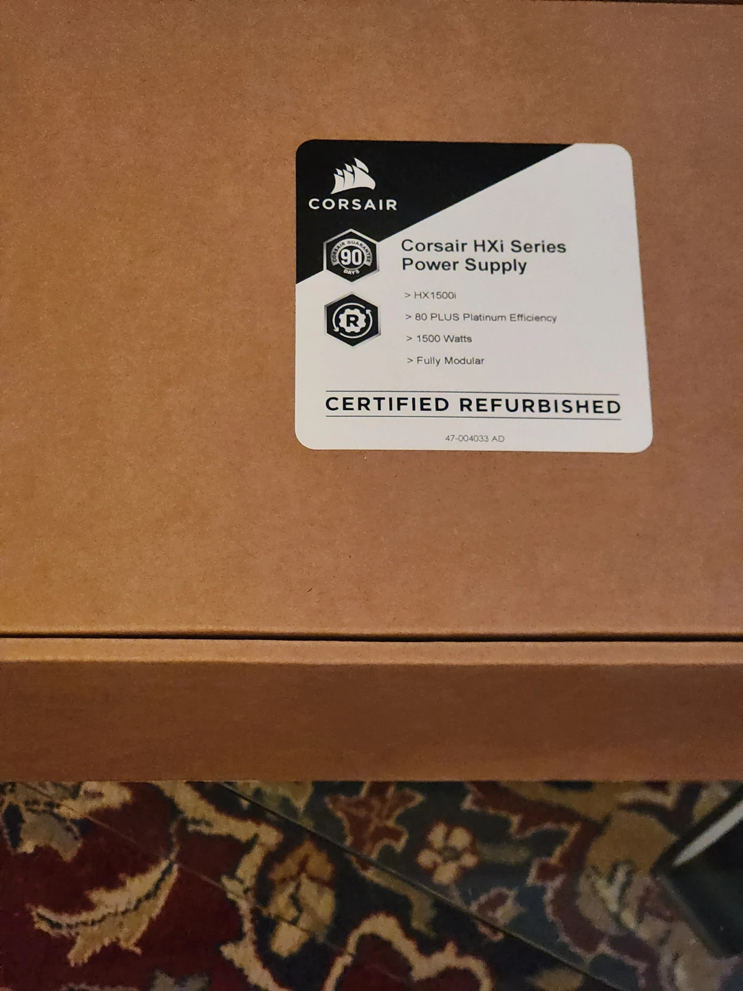 SEALED Corsair HX1500i 1500W Platinum PSU -Factory Certified - photo 2