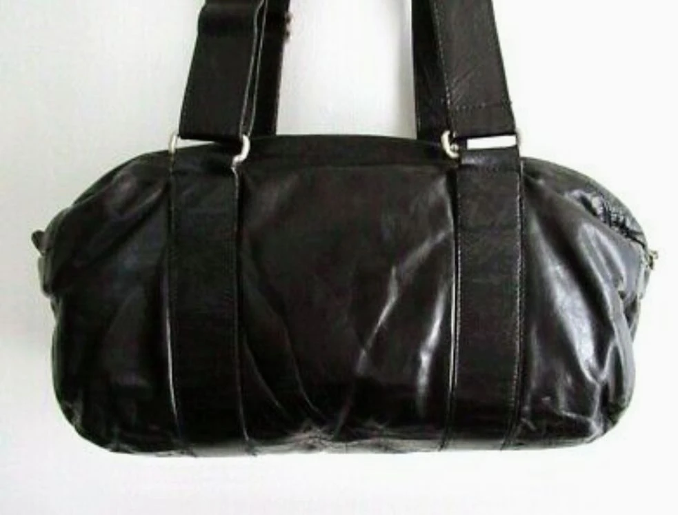 M0851 Black Leather Bag