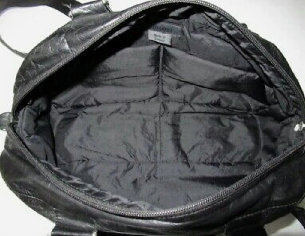 M0851 Black Leather Bag - photo 2