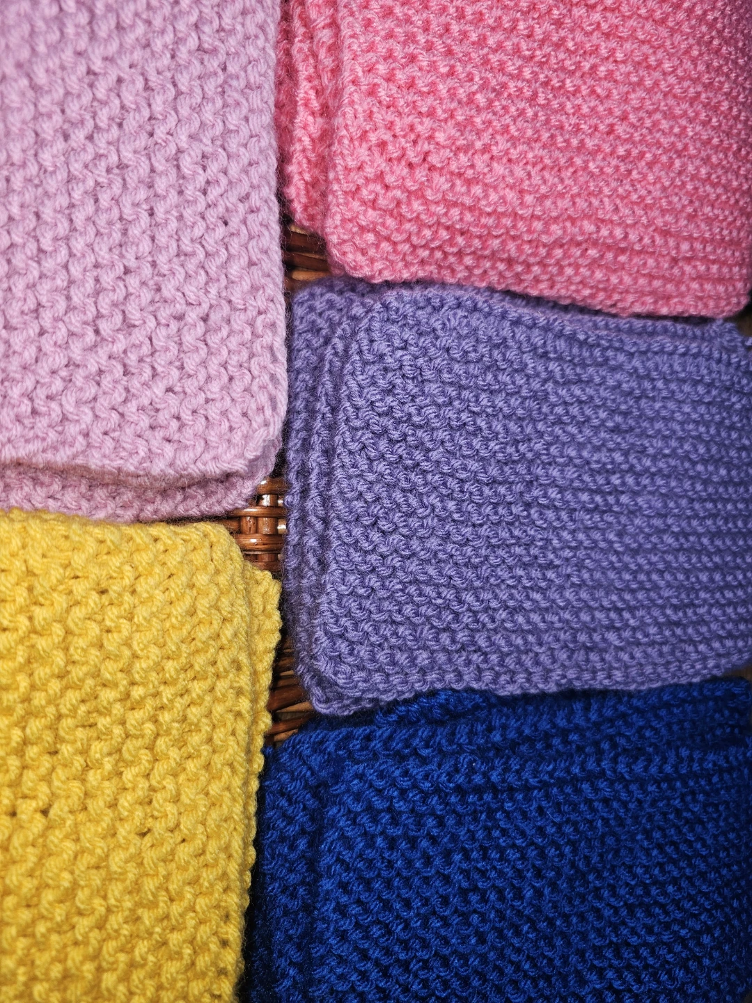 Hand-knitted Potholders/Washcloths - Set of 6 - photo 4