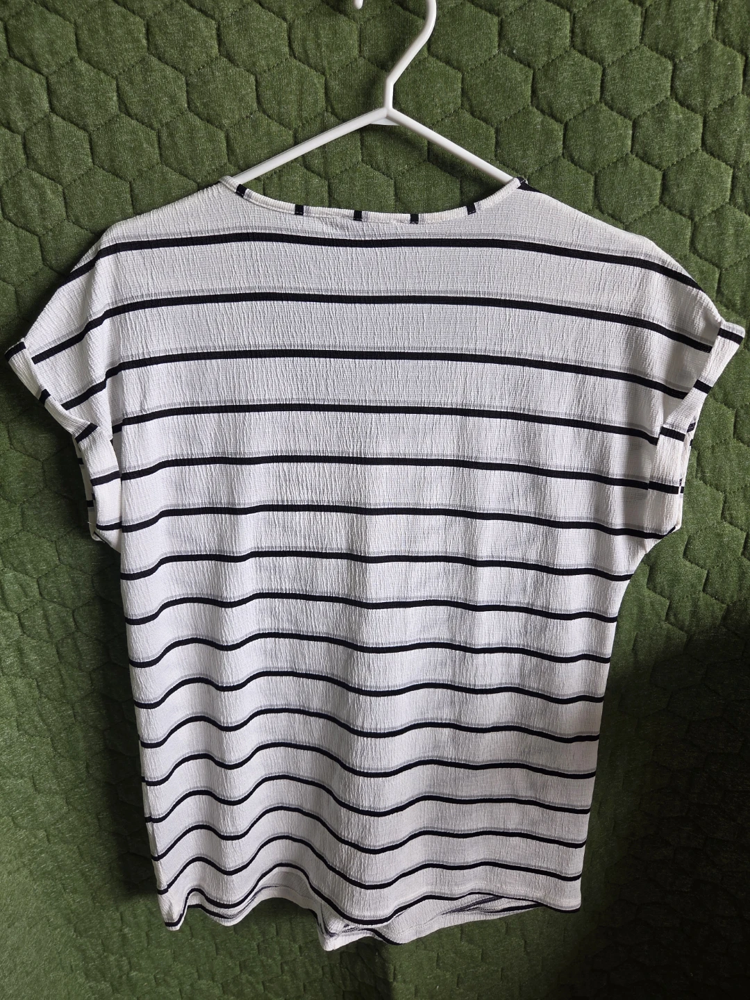 White and Black Striped Top - Size S - photo 2