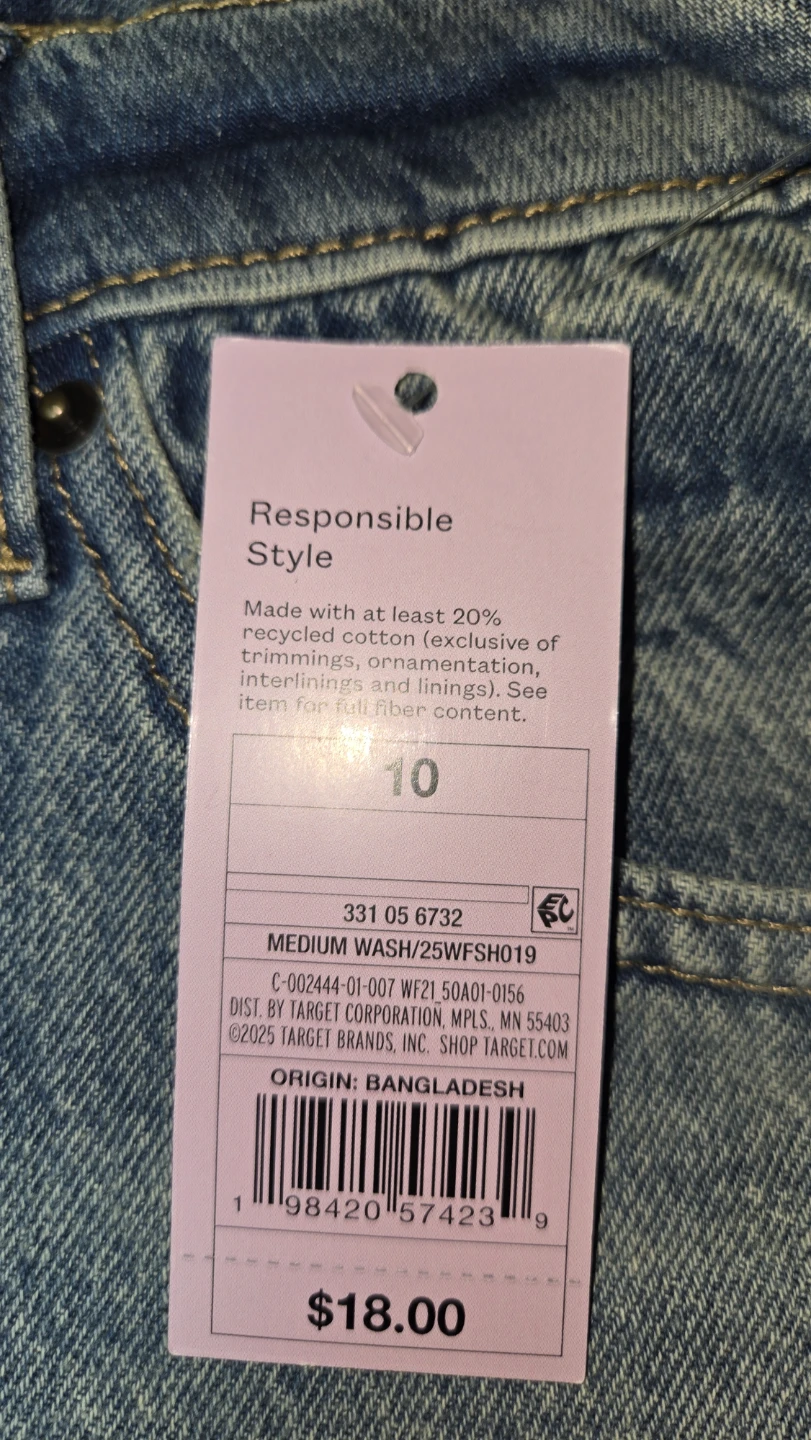 Wild Fable Women's Mid-Rise Denim Shorts Size 10 - photo 4
