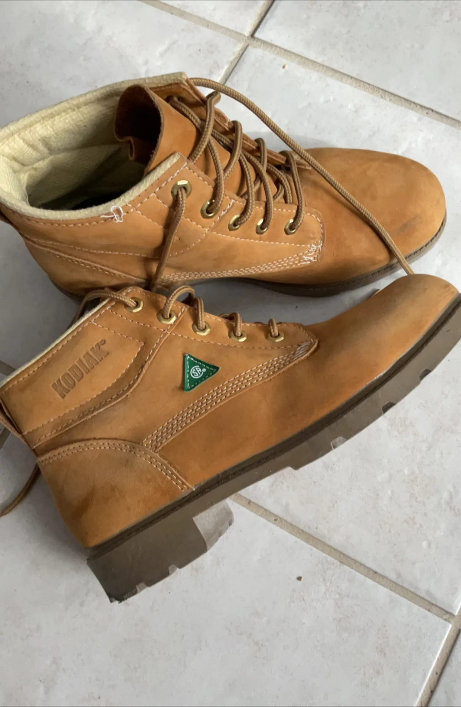 Kodiak Brown Suede Work Boots