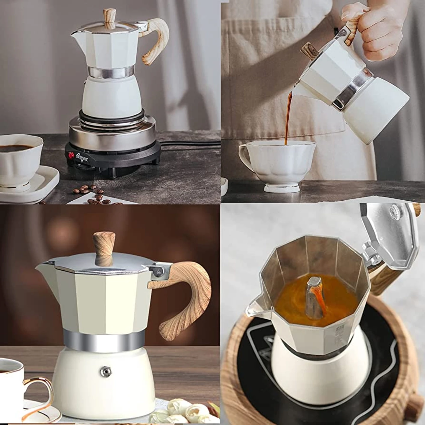 FEVOZA Moka Pot Coffee Maker