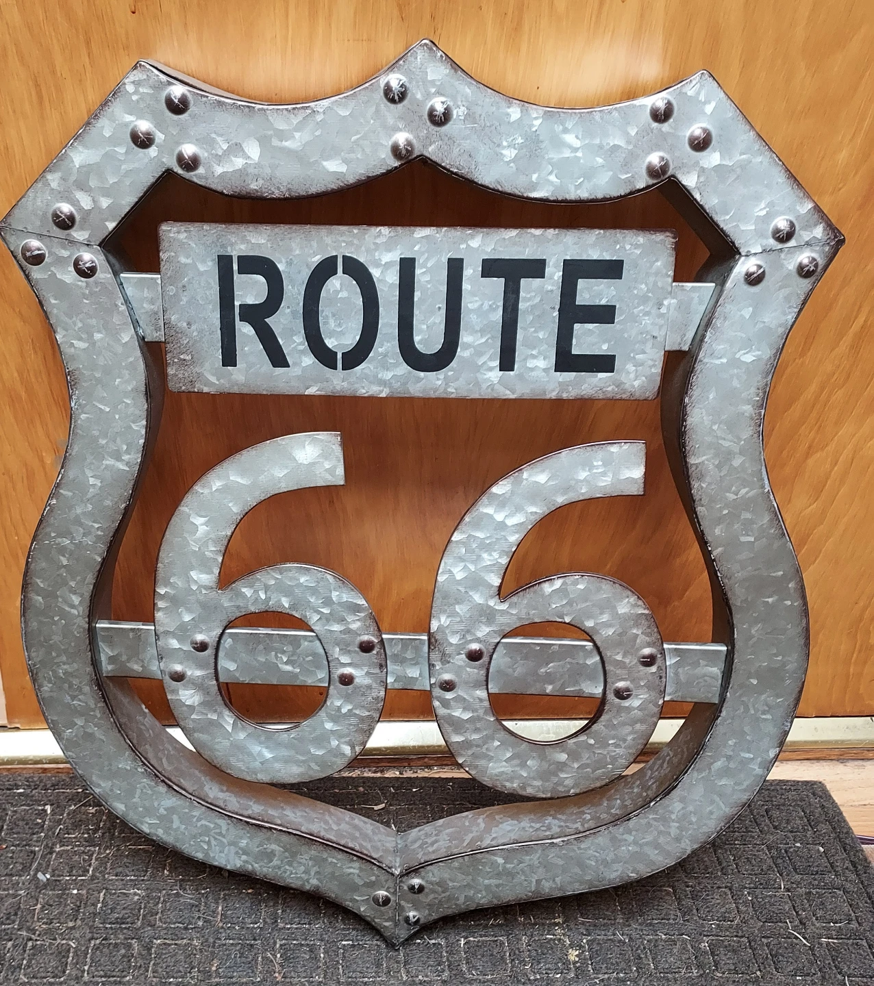 Route 66 Metal Shield Sign