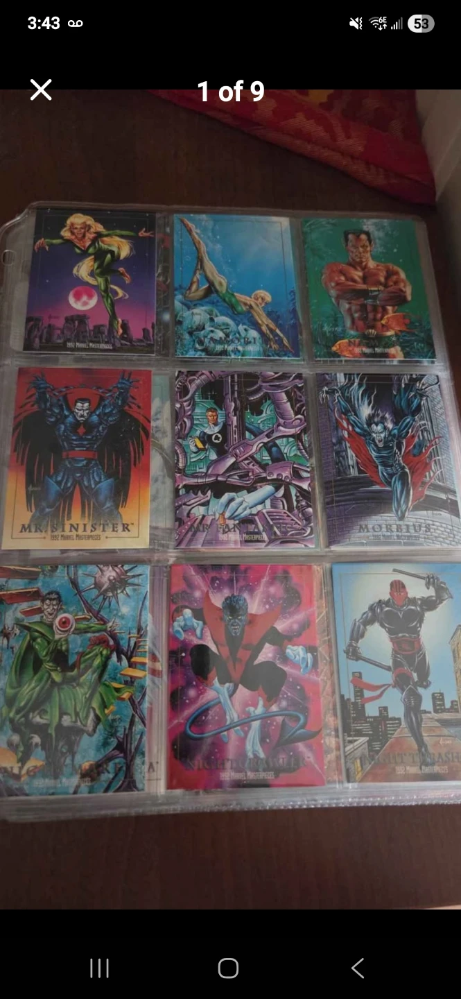 Marvel Masterpieces Trading Cards 1992
